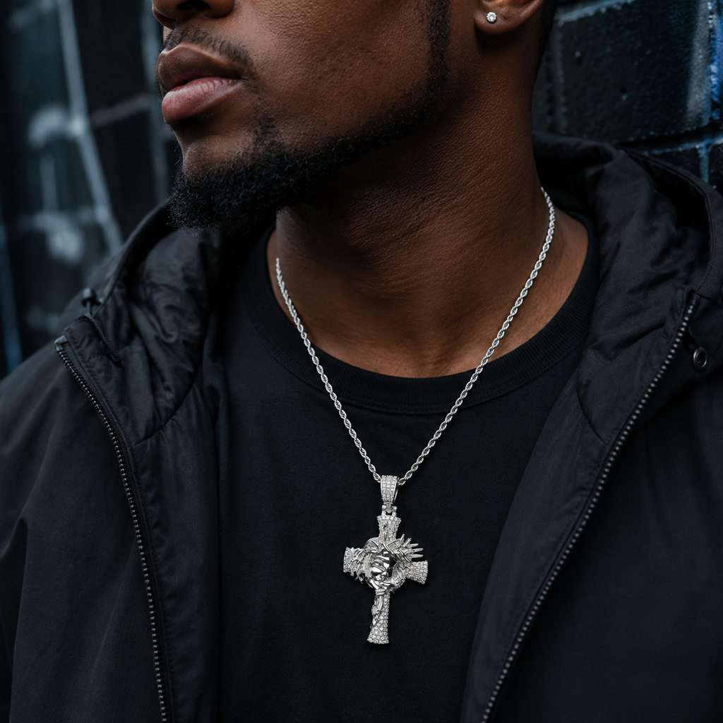 Crown of Thorns Cross Pendant