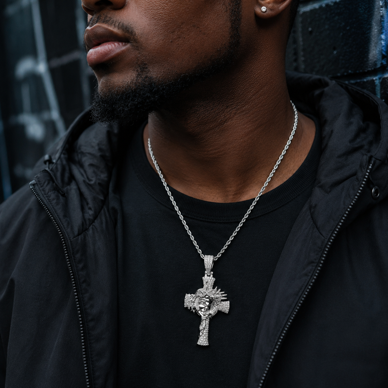 Crown of Thorns Cross Pendant