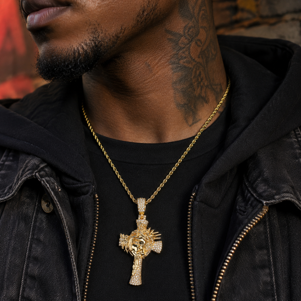 Crown of Thorns Cross Pendant