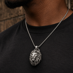 Punk Lion Head Pendant