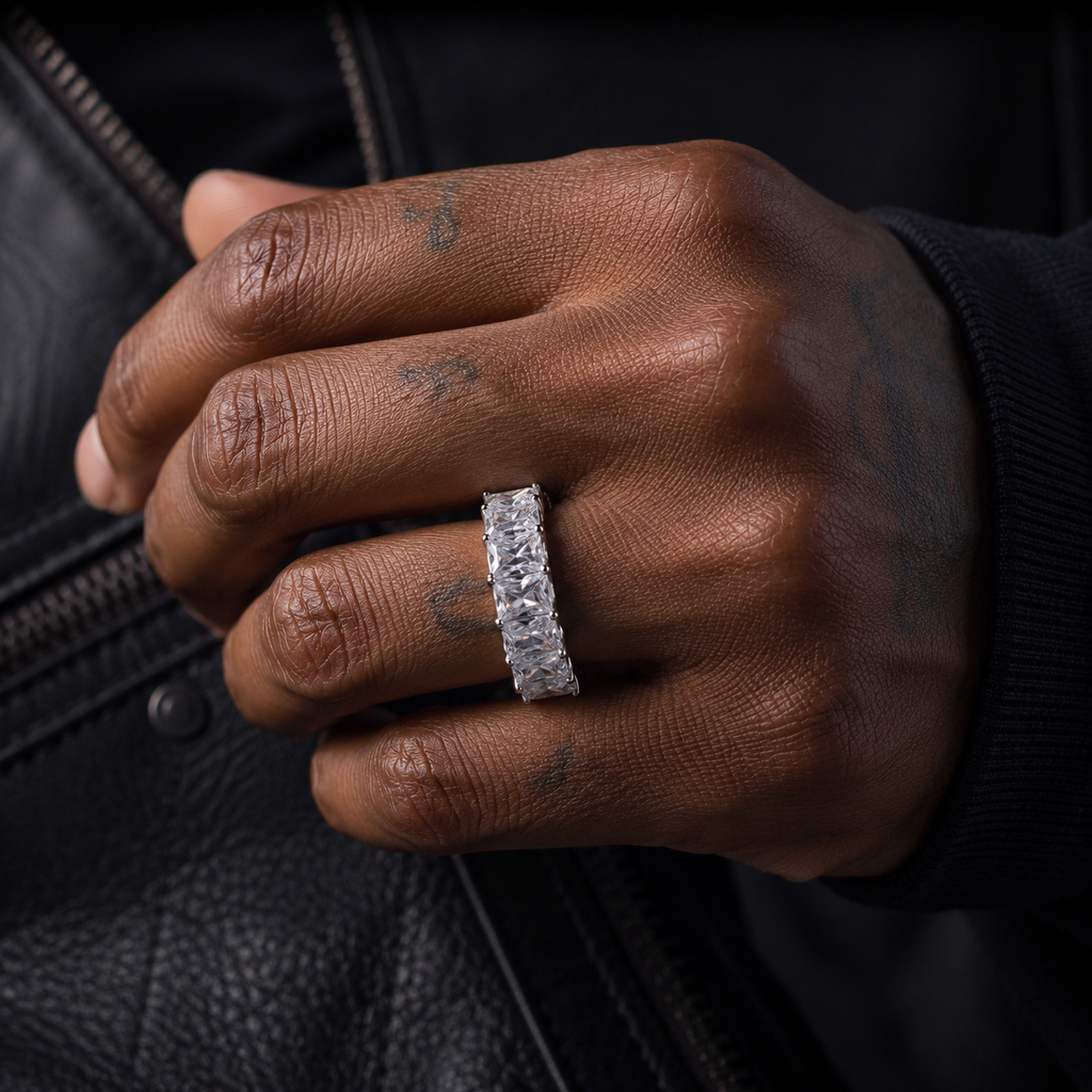 Hip Hop 925 Sterling Silver Ring