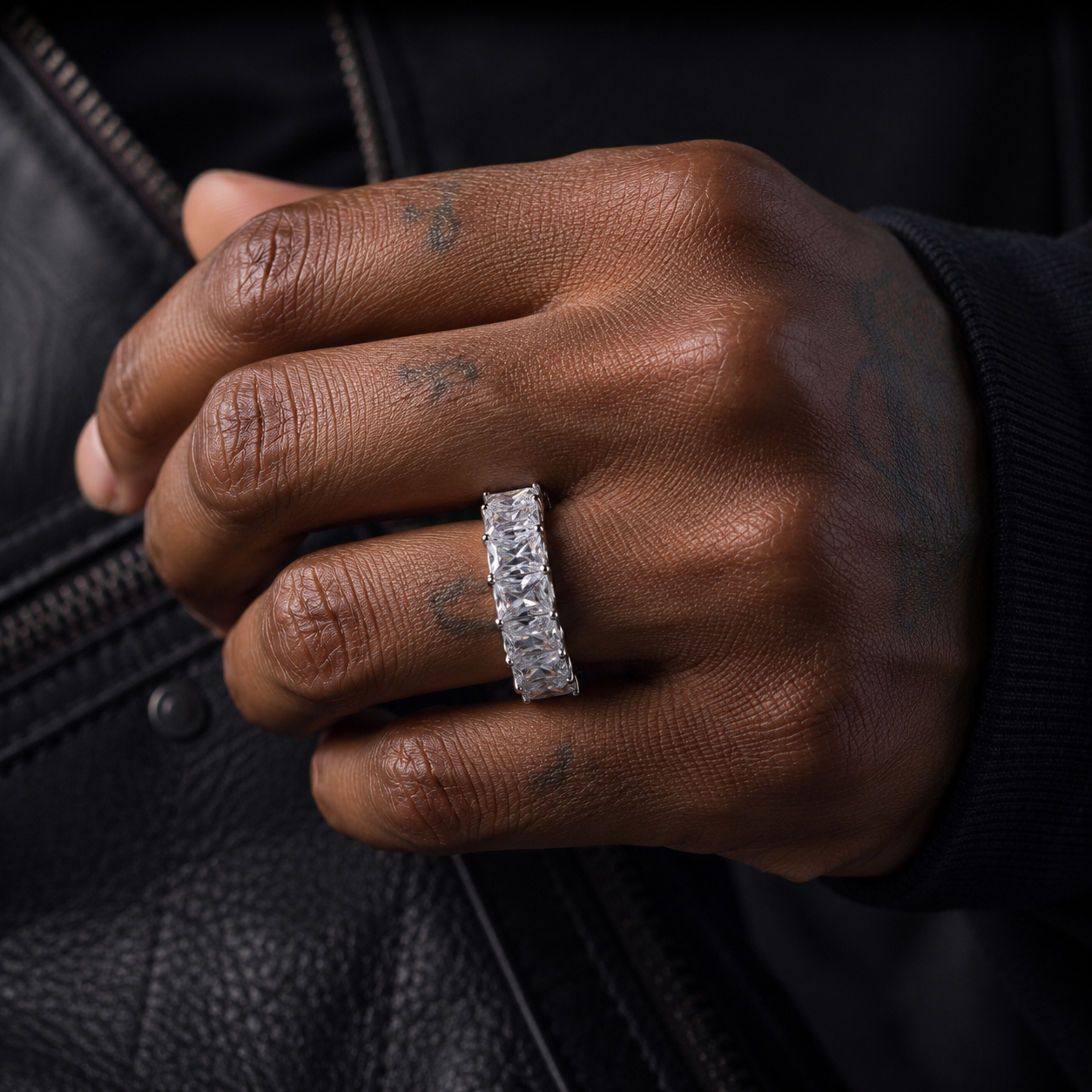Hip Hop 925 Sterling Silver Ring