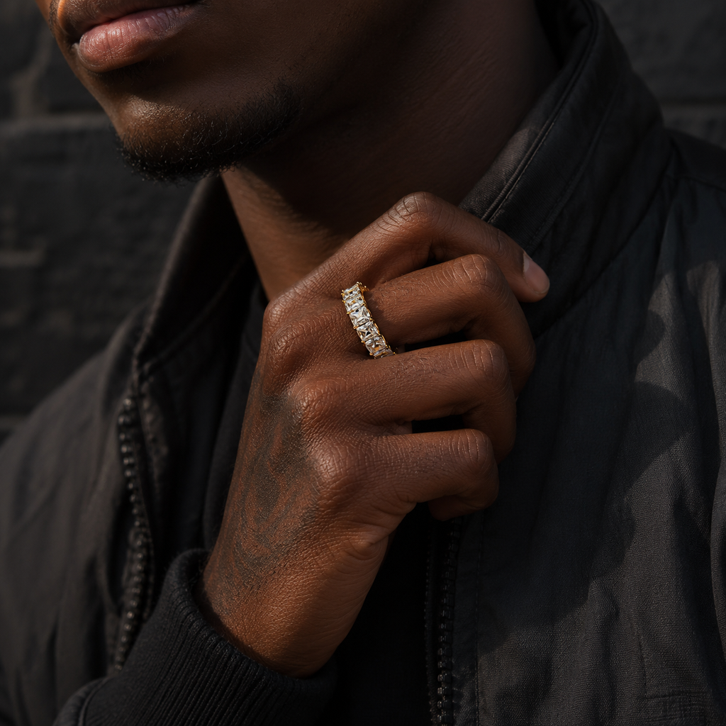 Hip Hop 925 Sterling Silver Ring