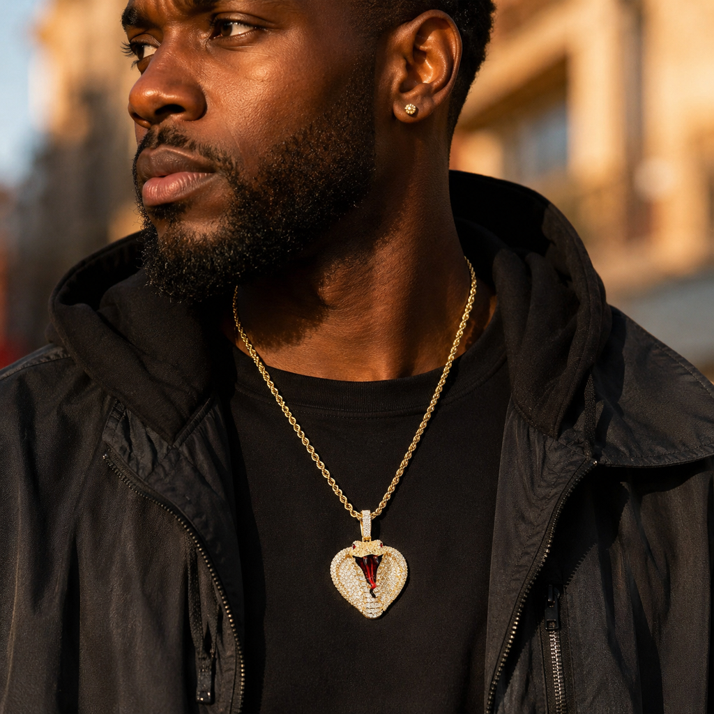 Hip Hop Cobra Diamond Pendant
