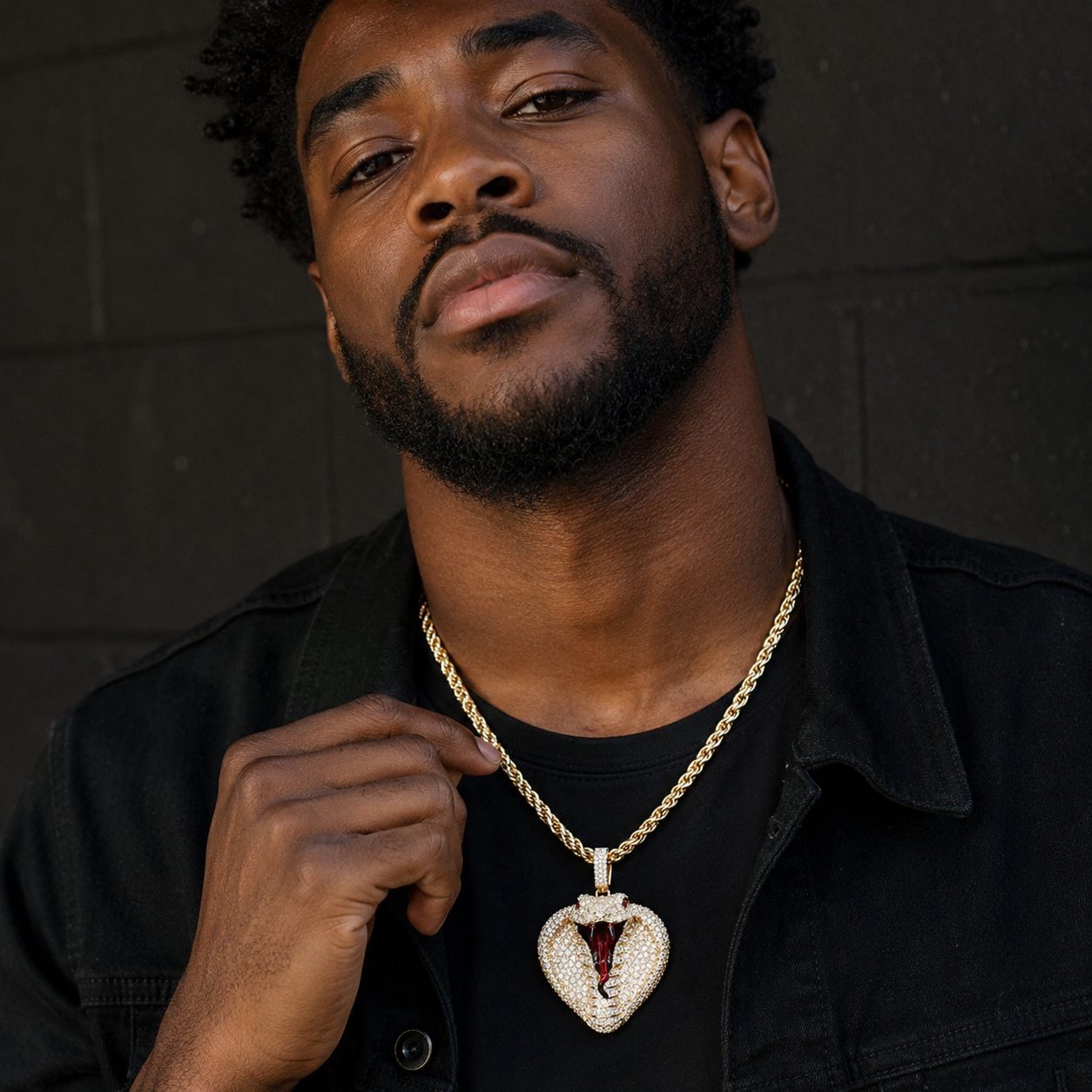 Hip Hop Cobra Diamond Pendant