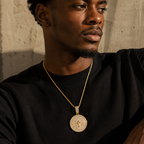 Hip Hop Disc Cross Diamond Pendant