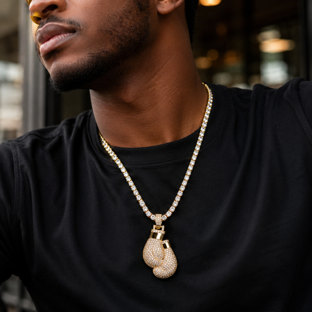 Hip Hop Boxing Glove Pendant