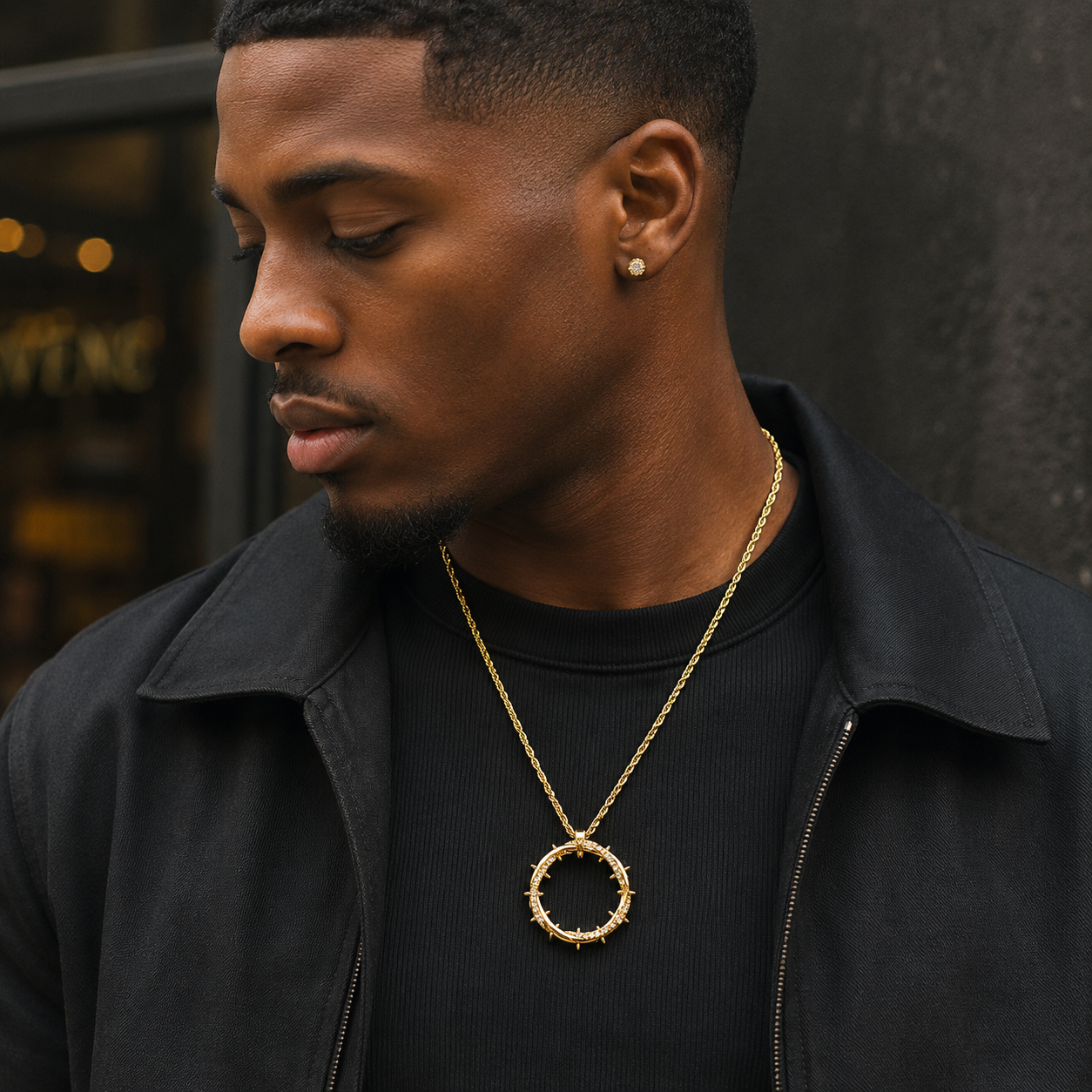 Hip Hop Thorn Crown Pendant