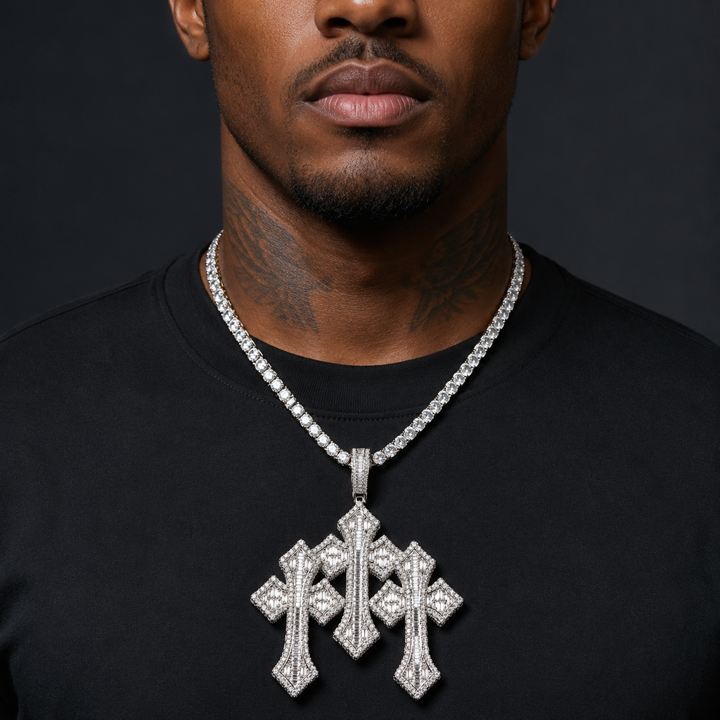 Hip Hop Cross Pendant