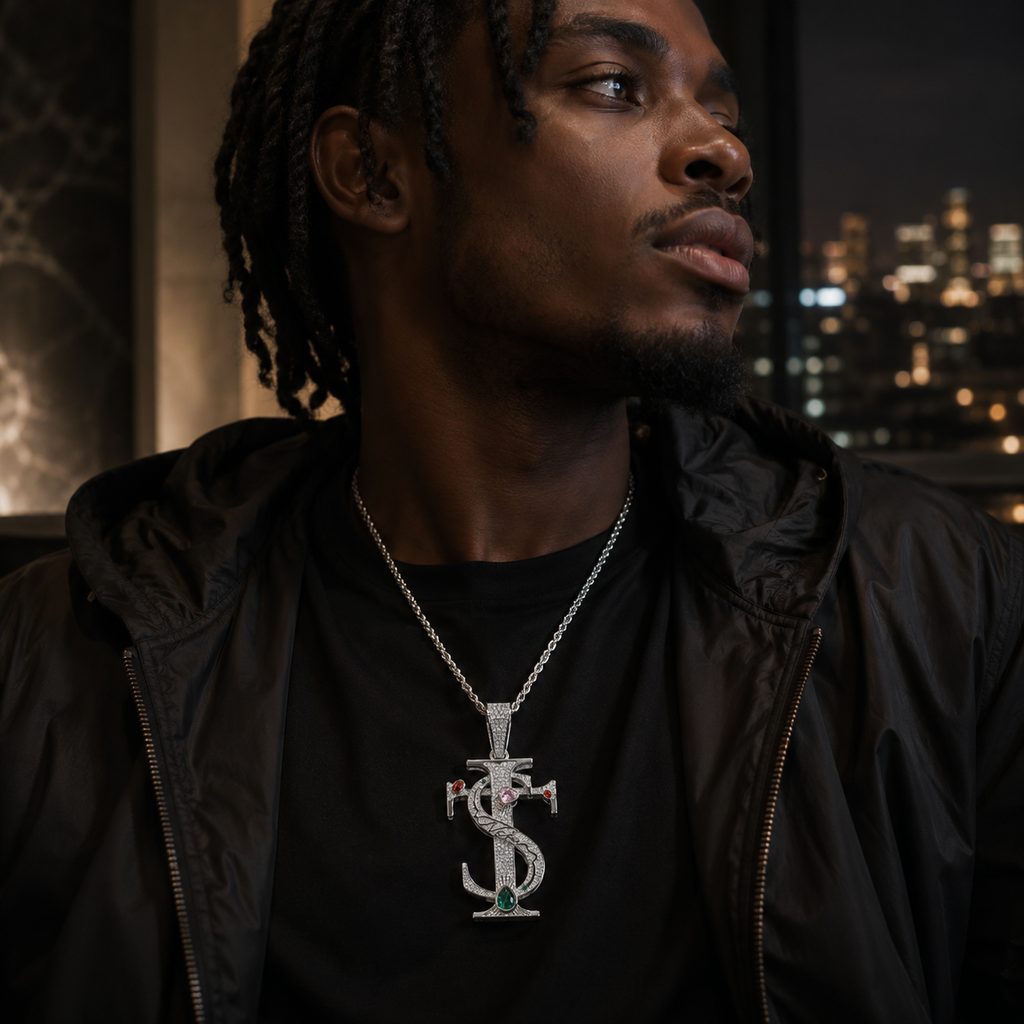 Hip-Hop TS Cross Pendant