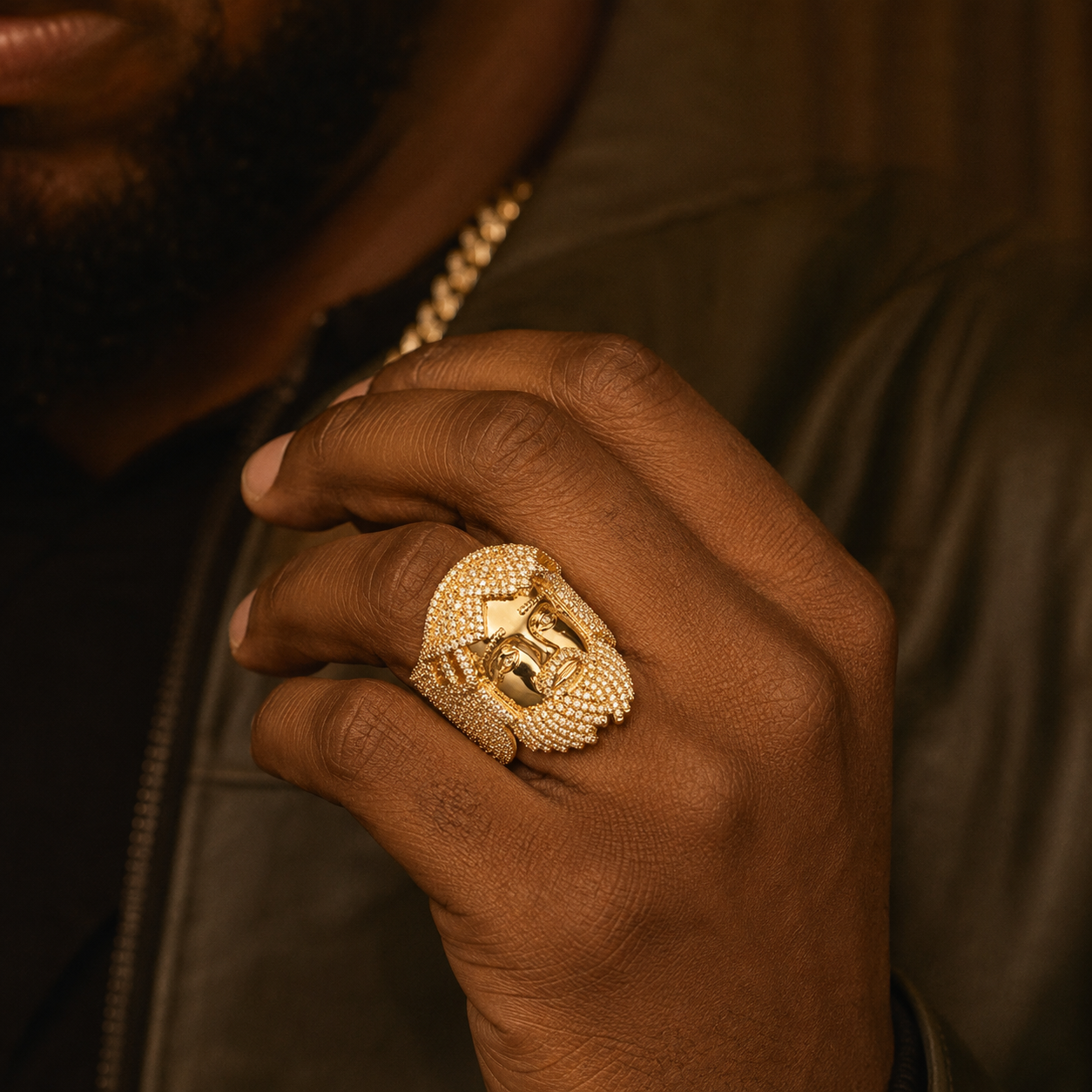 Hip Hop Retro Portrait Ring