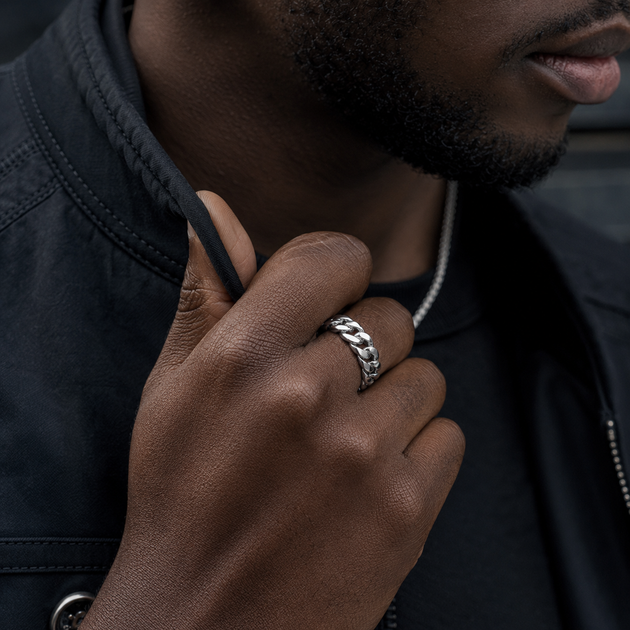 7mm Smooth Cuban Chain Ring