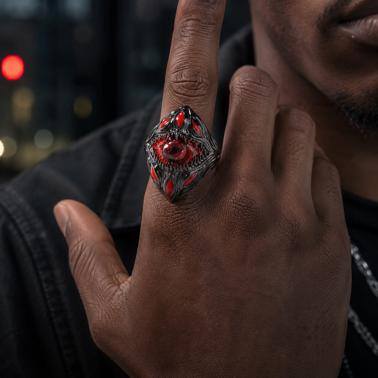 Hip Hop Eye Parasite Men's Ring