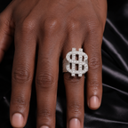 HIP-HOP Hollowed-out $ Symbol Ring