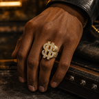 HIP-HOP Hollowed-out $ Symbol Ring