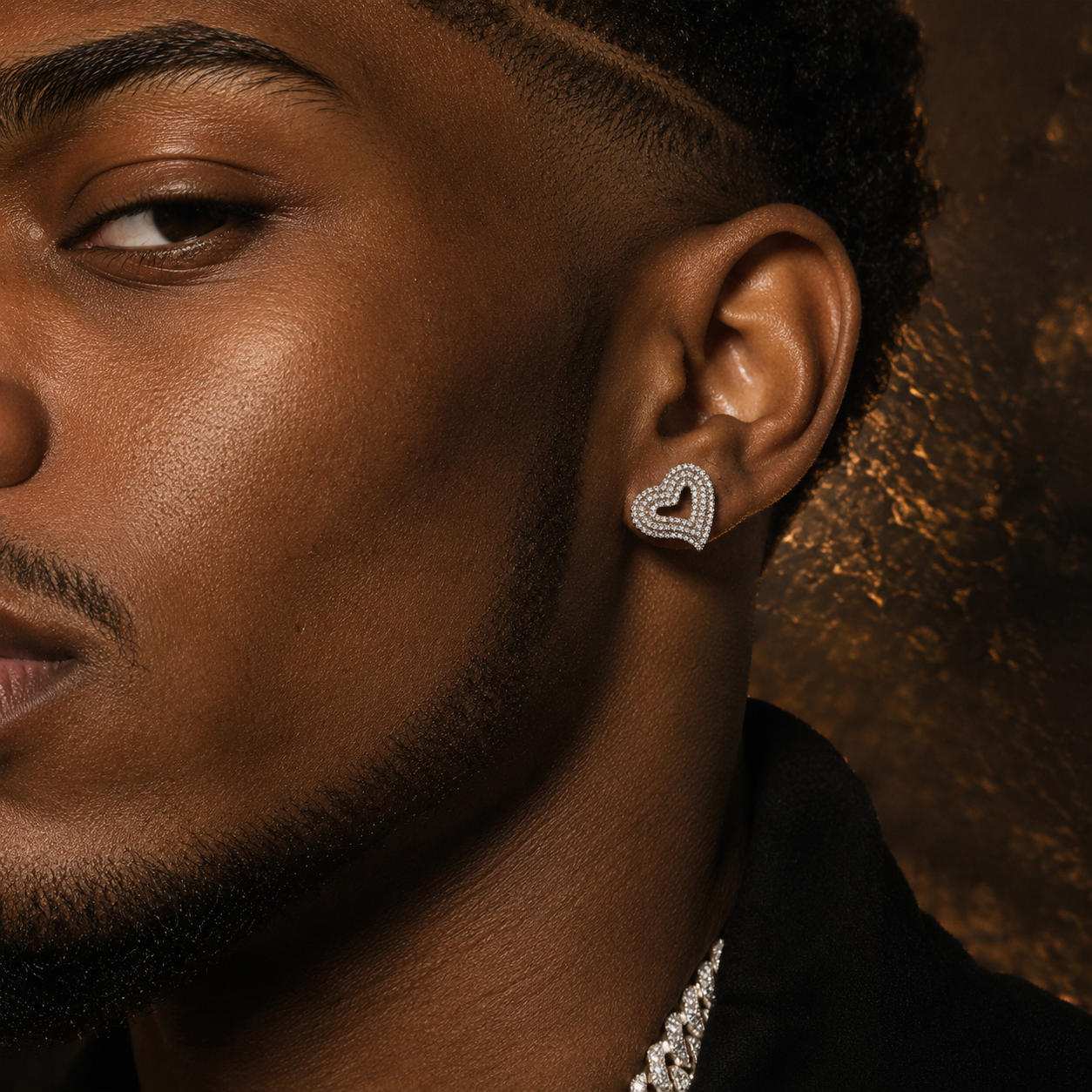 Hip-hop Heart-shaped Earrings