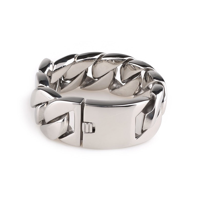 31mm Stainless Steel Cuban Bracelet