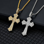 Iced Baguette Jesus Cross Pendant