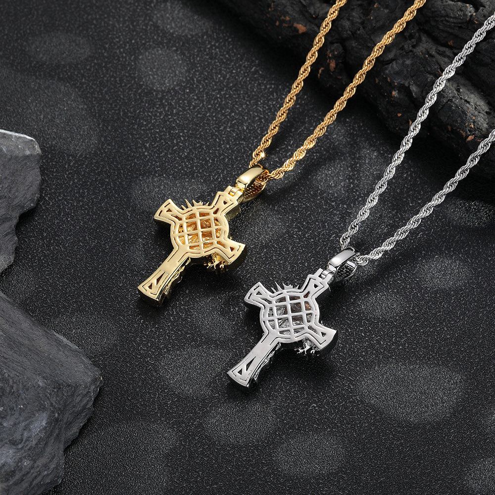 Crown of Thorns Cross Pendant