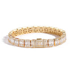 8mm Iced Square Baguette Tennis Bracelet