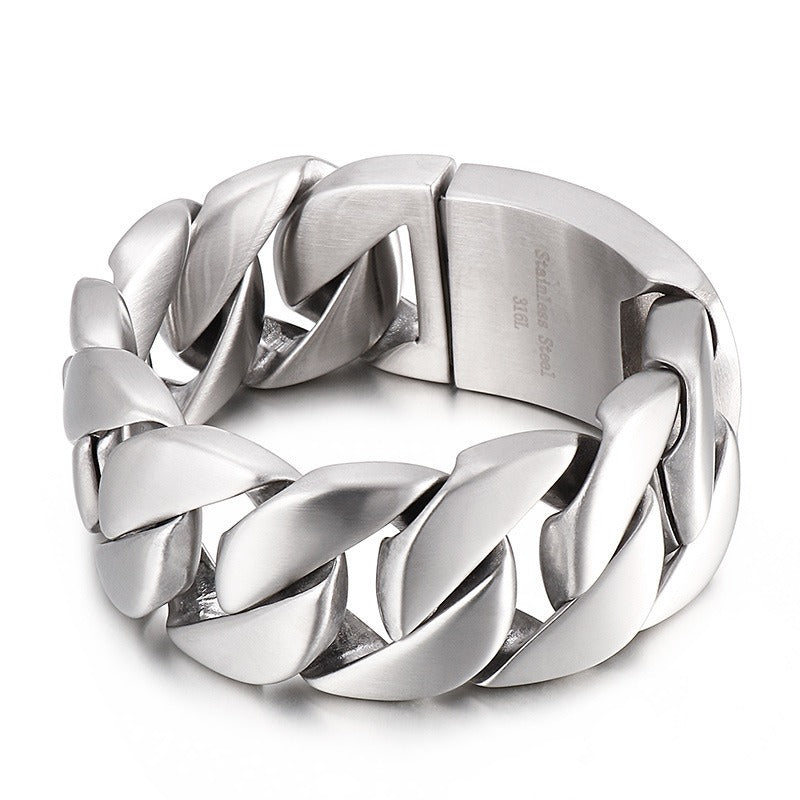 31mm Stainless Steel Cuban Bracelet