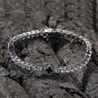 Iced Out Four Leaf Clover Tennis Bracelet
