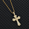 Iced Baguette Jesus Cross Pendant