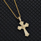 Iced Baguette Jesus Cross Pendant