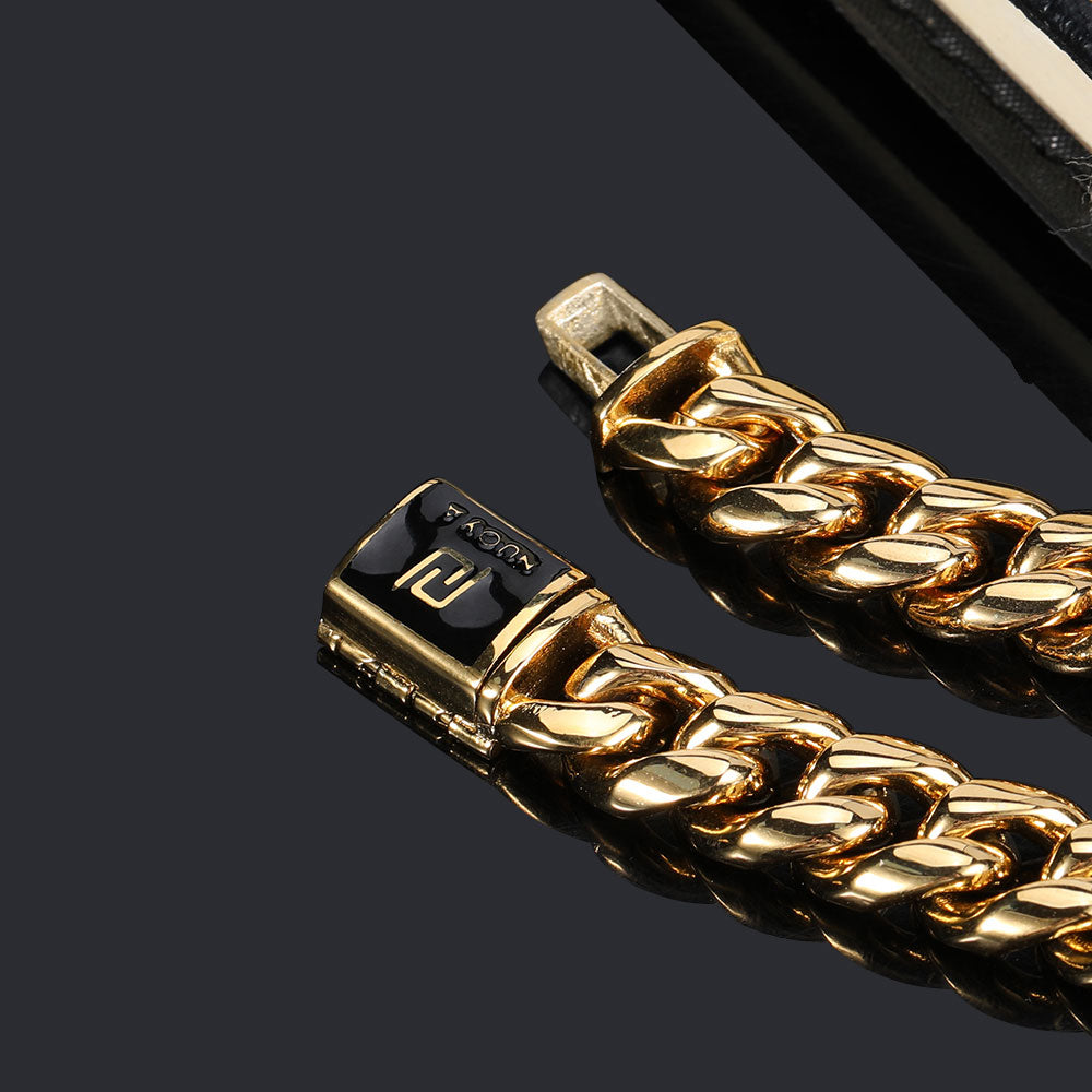 14mm Stainless Steel Cuban Necklace