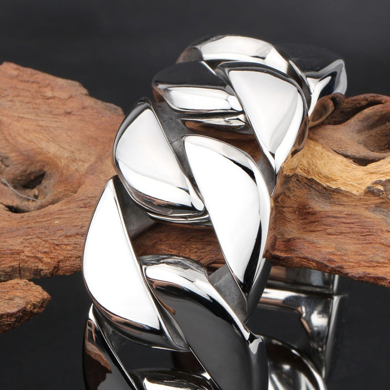 31mm Stainless Steel Cuban Bracelet