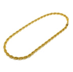 10mm 18K Gold/White Gold Finish Rope Chain
