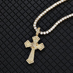 Iced Baguette Jesus Cross Pendant