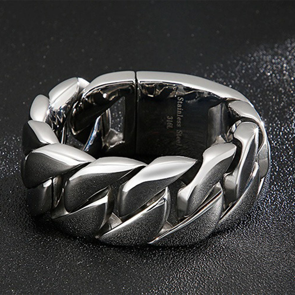 31mm Stainless Steel Cuban Bracelet