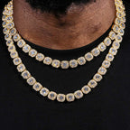 Clustered 10mm Tennis Chain