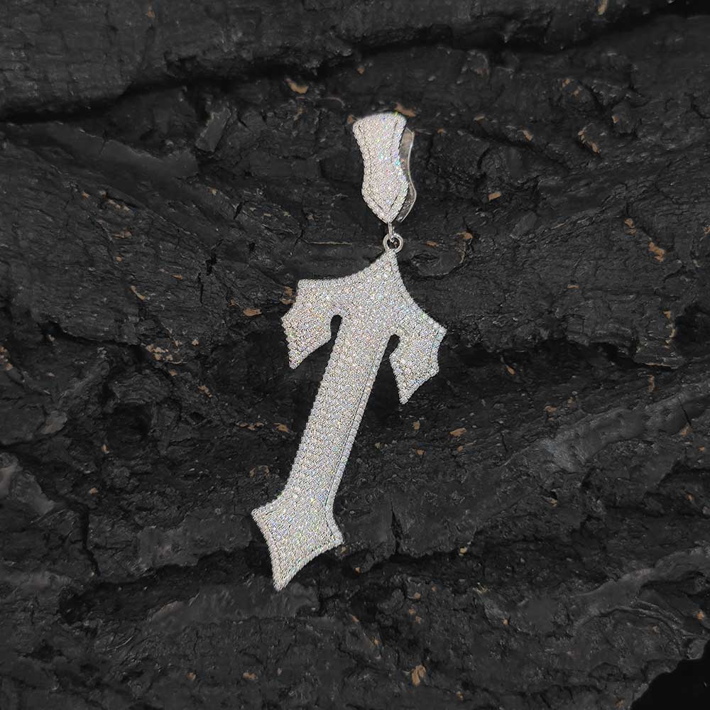 Iced Out Cross Zircon Pendant