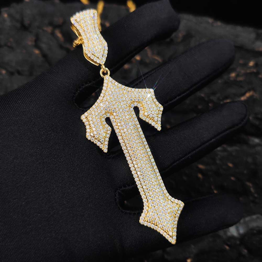 Iced Out Cross Zircon Pendant