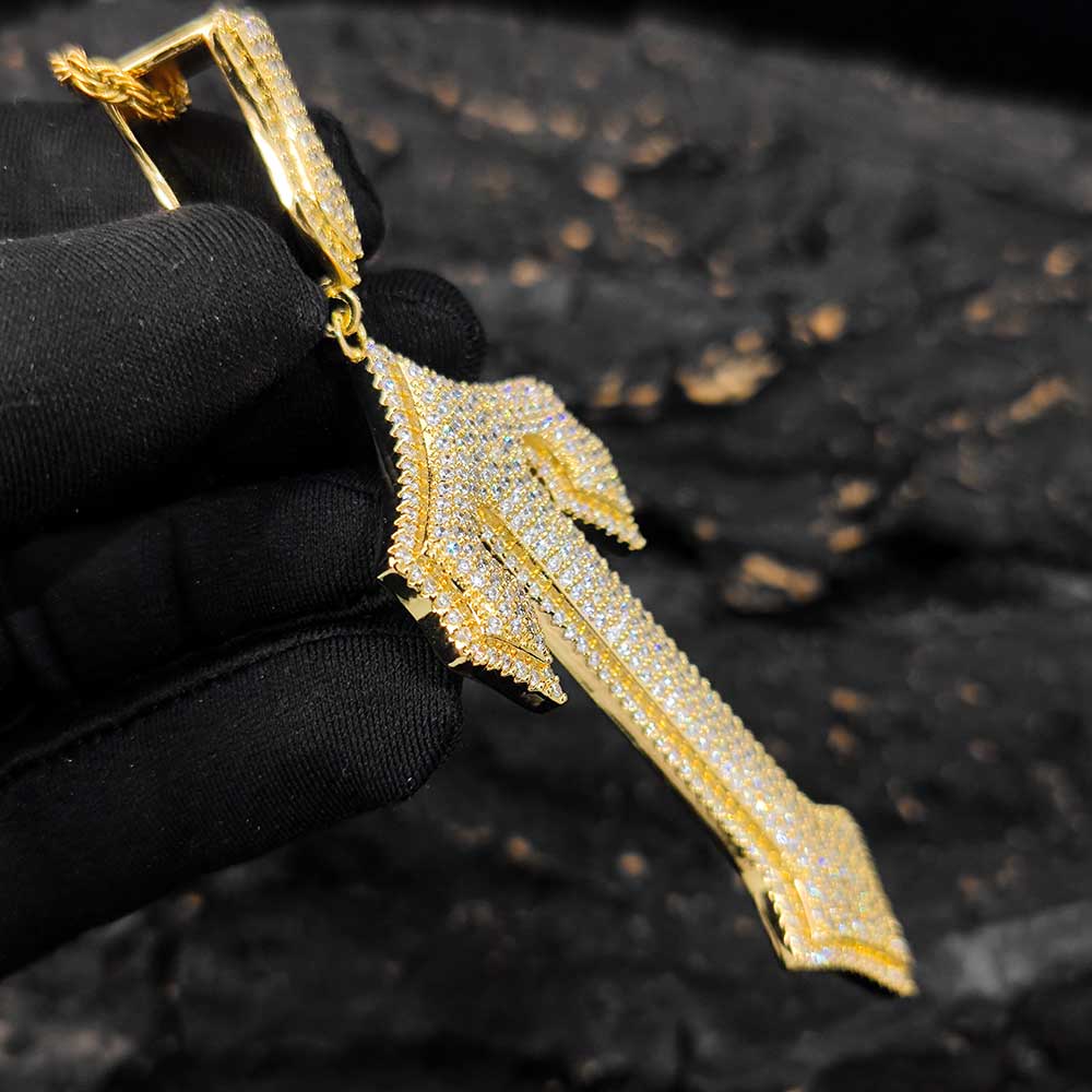Iced Out Cross Zircon Pendant