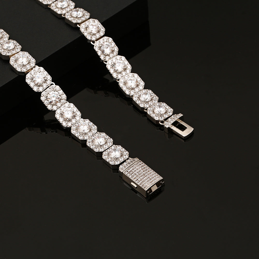Clustered 10mm Tennis Chain