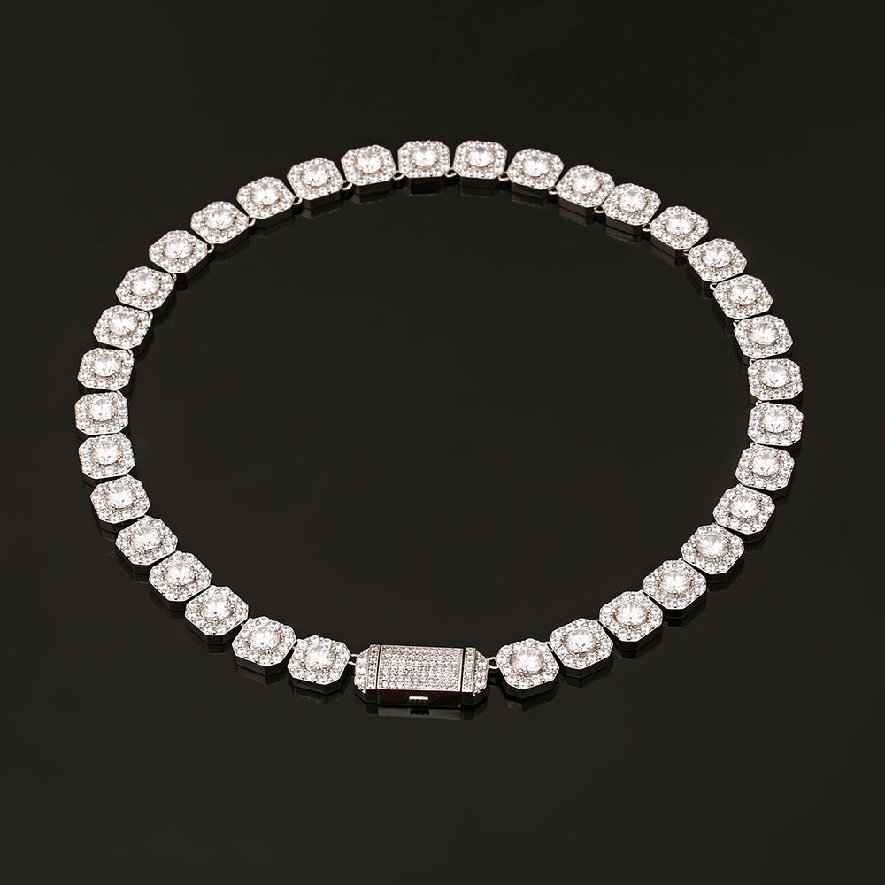 Clustered 10mm Tennis Chain