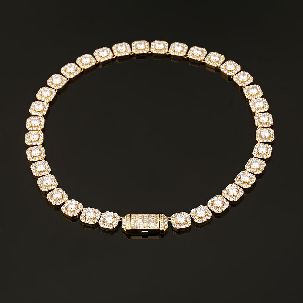 Clustered 10mm Tennis Chain