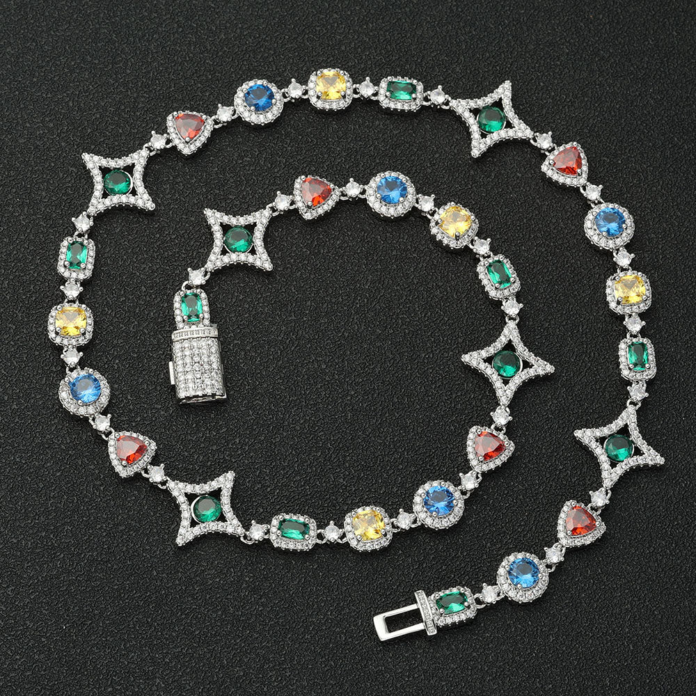 Icebling Colorful Gemstone Necklace