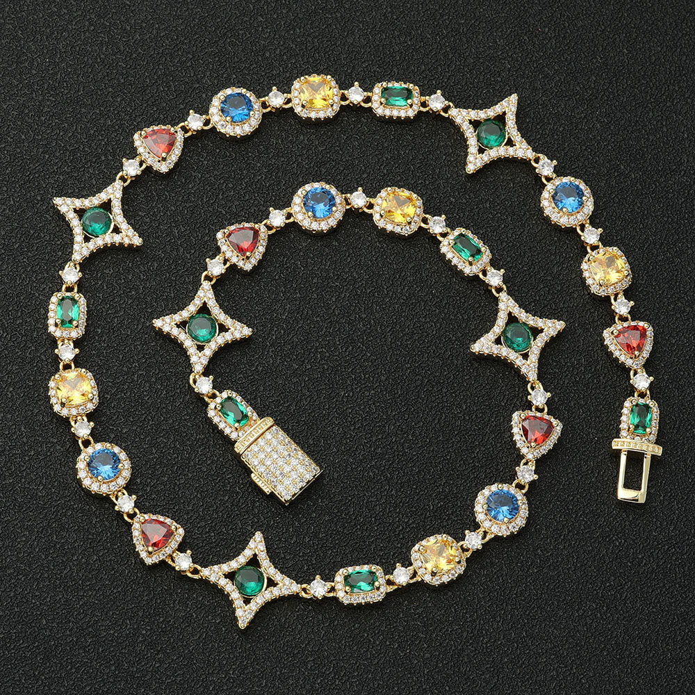 Icebling Colorful Gemstone Necklace