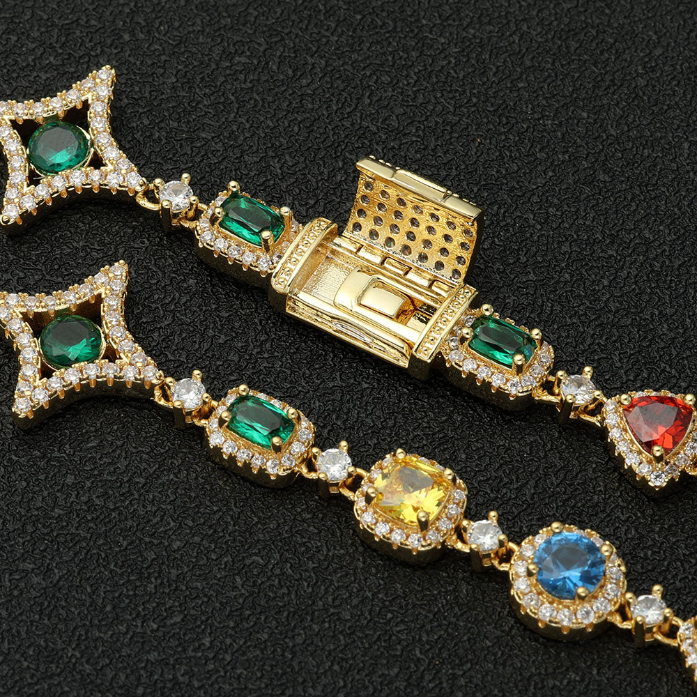 Icebling Colorful Gemstone Necklace