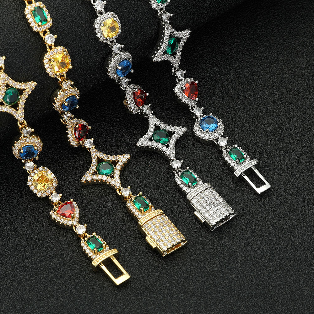 Icebling Colorful Gemstone Necklace