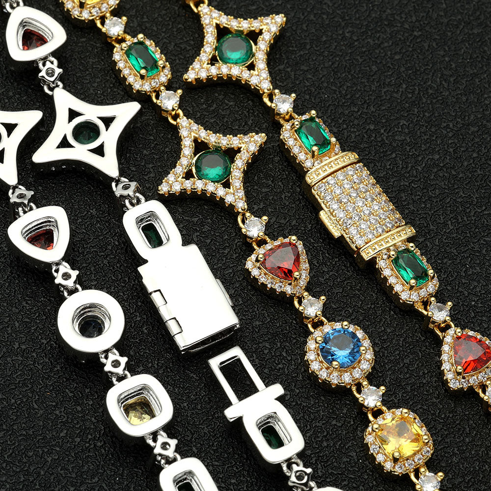 Icebling Colorful Gemstone Necklace
