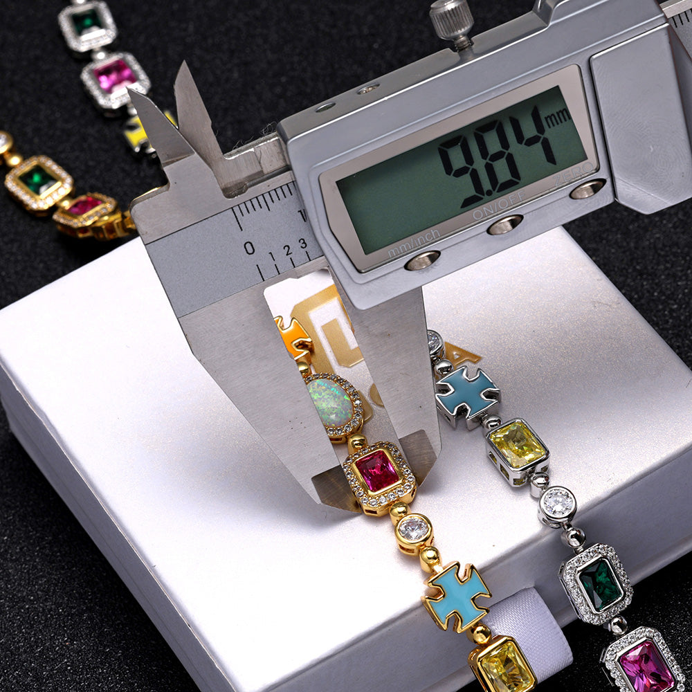 Women Icebling Gemstone Bracelet