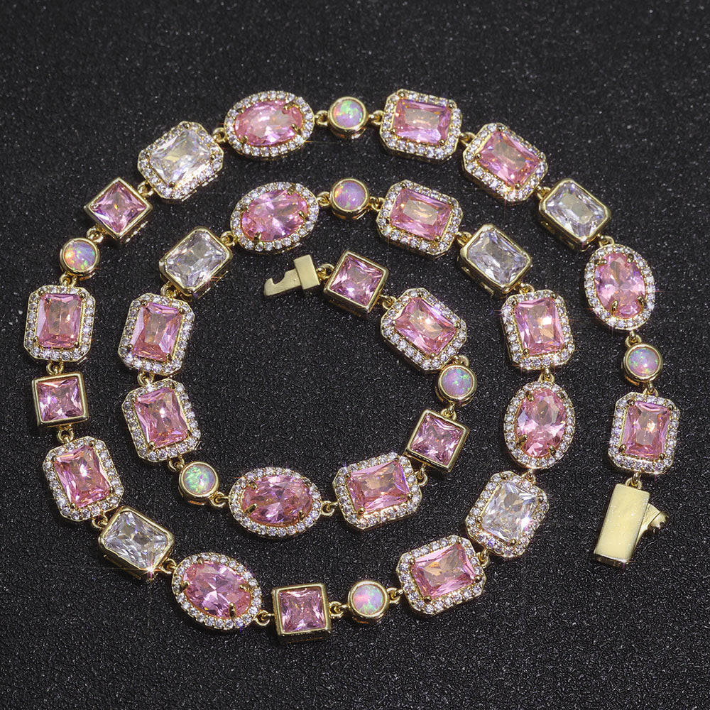 Pink Solstice Gemstone Necklace