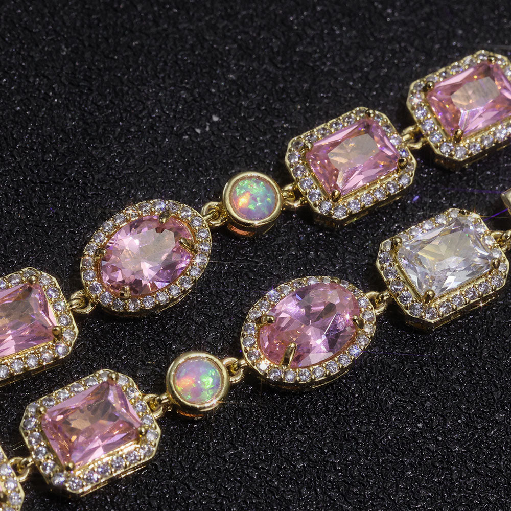 Pink Solstice Gemstone Necklace