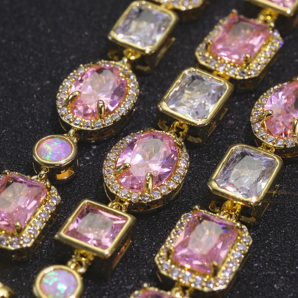 Pink Solstice Gemstone Necklace