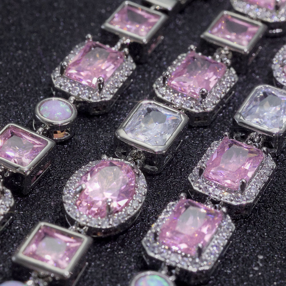 Pink Solstice Gemstone Necklace